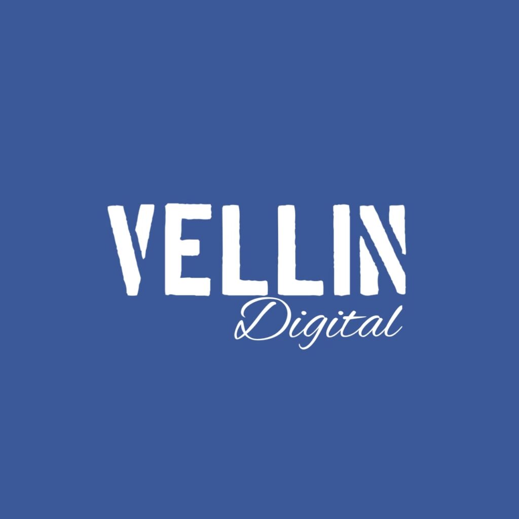 new vellin blue logo